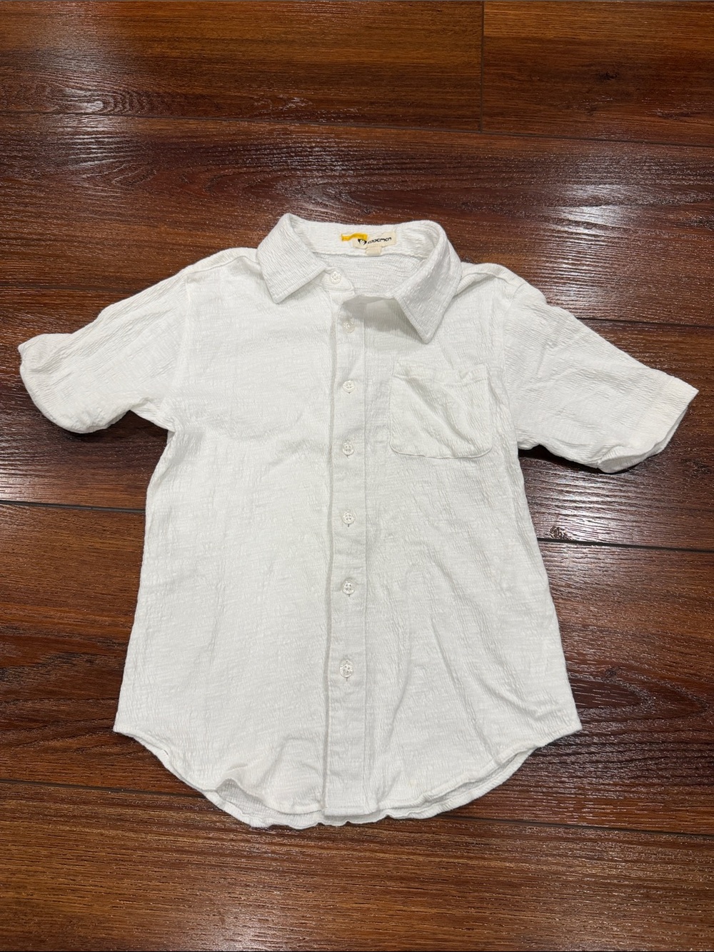 Appaman White Short-Sleeve Button-Down Shirt